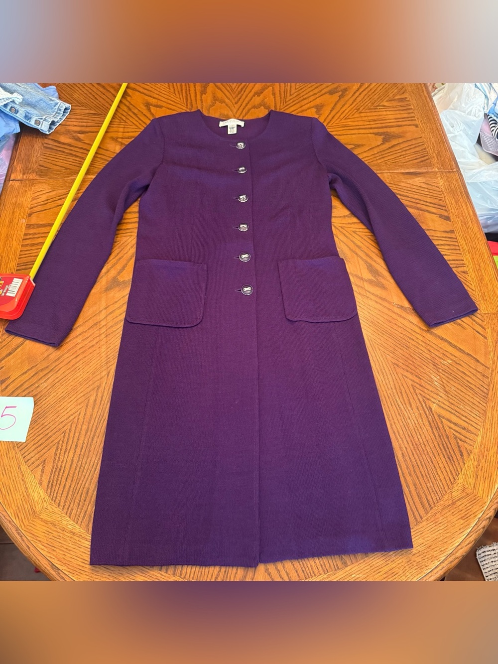 St. John Wool Purple Coat
